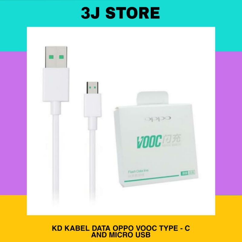 Jual Kabel Data Oppo Vooc Original Type C And Micro Usb Shopee Indonesia