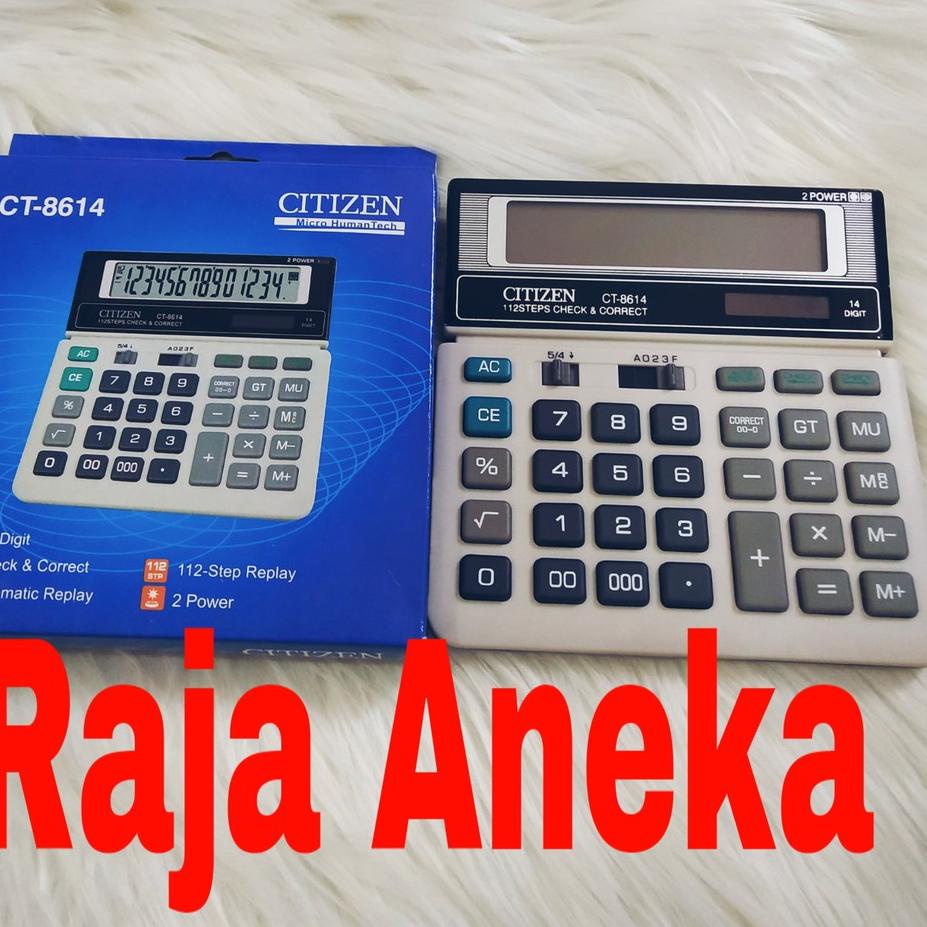 

~~► Kalkulator Citizen Ct 8614 . Kalkulator Citizen 14 Digit Calculator dengan 000 tiga nol 0 CT8614