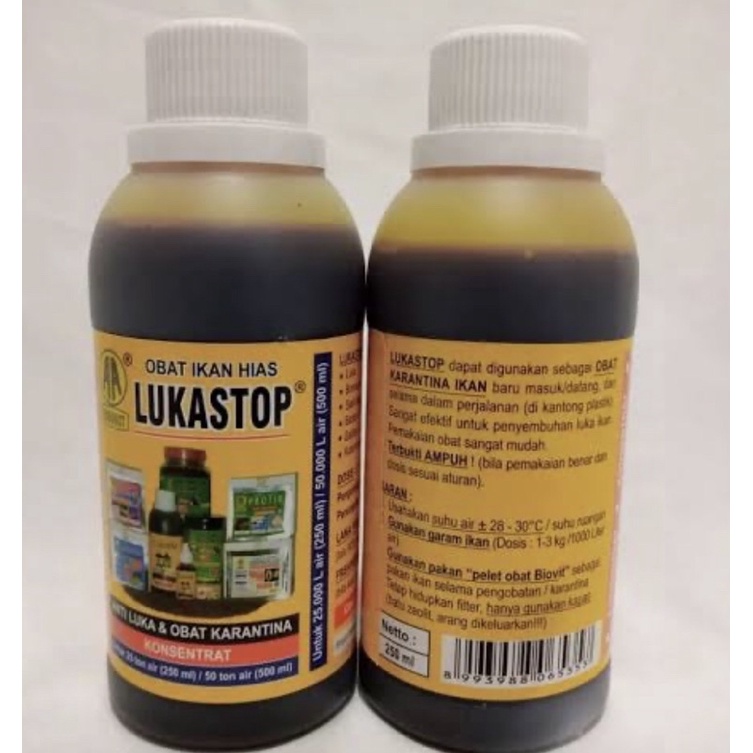 LUKASTOP OBAT IKAN HIAS KARANTINA IKAN LOUHAN CHANNA DAN LAINNYA 500ML