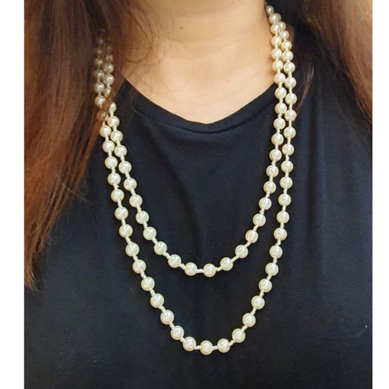 Kalung Mutiara model lilit Kalung Fashion Mutiara Pearl Import Tidak luntur 9911