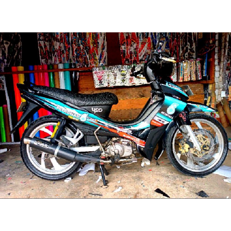 Striping jupiter z burhan variasi "PETRONAS" - Stiker Striping lis les motor jupiter z burhan 2008 v