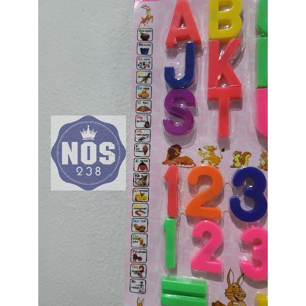 Alphabet Magnet Kulkas Huruf dan Angka / Abjad Magnetic Mainan Edukasi Bermain Sambil Belajar Huruf dan Angka