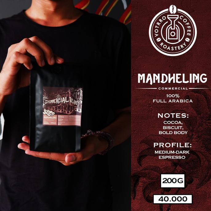

[BISA COD] Biji Kopi 100% Full Arabica Mandheling Roasted Commercial - ESPRESSO