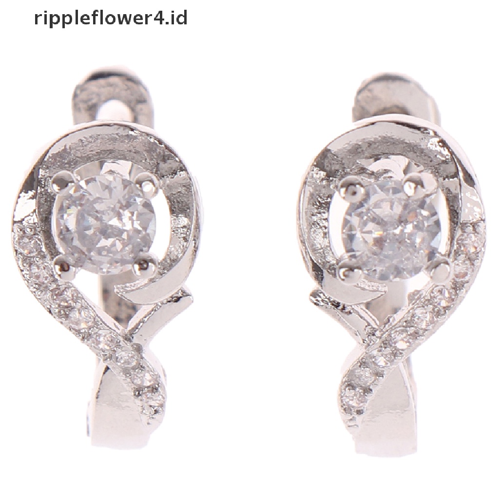 {rippleflower4.id} 1pasang Anting Tusuk Pelangsing Anting Kesehatan Penurunan Berat Badan Perhiasan Magnet~