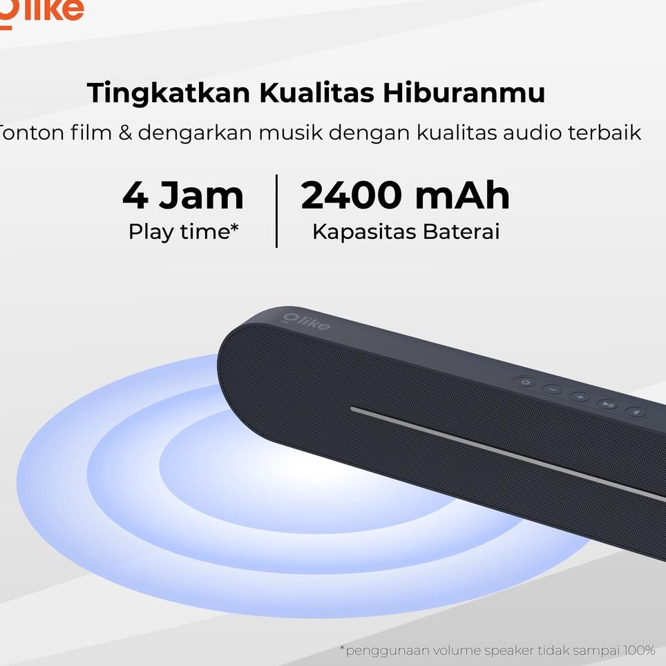 Booming Olike Bluetooth Speaker Hero S5 Portable Long Lasting Battery Clear Audio Dynamic Bass Garan