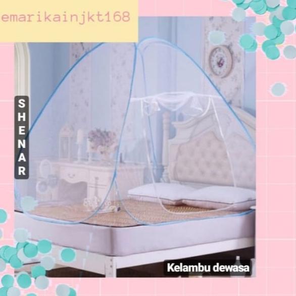 Terbaik.. KELAMBU TEMPAT TIDUR BUTTERFLY ( KELAMBU ANTI NYAMUK)  KEELAMBU TENDA|KELAMBU LIPAT KELAMB