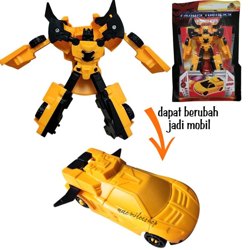 Mainan Laki Cowok Robot Transformer BUmblebee Mika Oct 8242-kado hadiah mainan robot robot murah