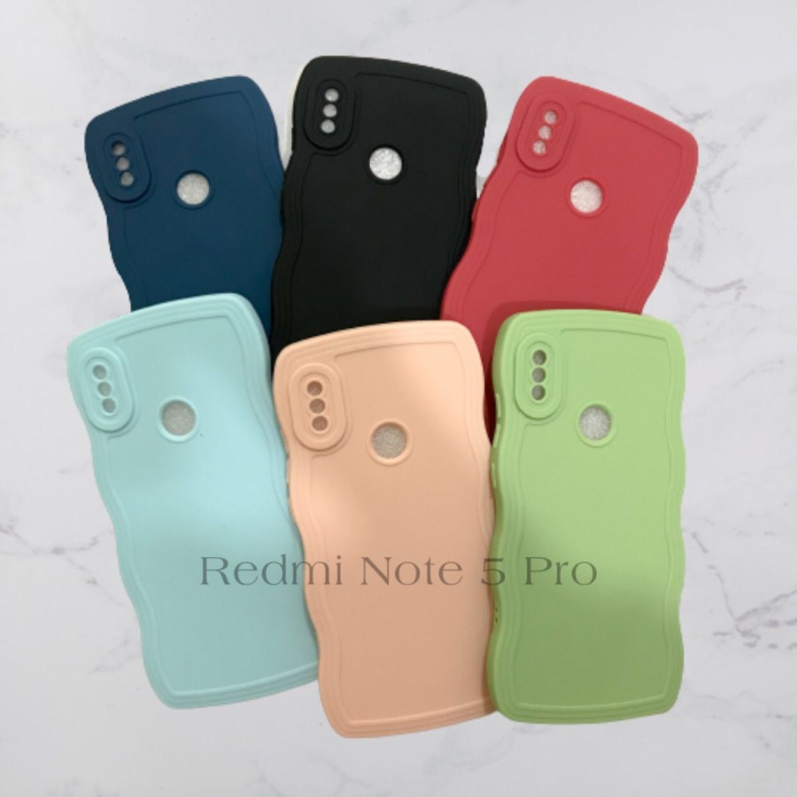 CASE REDMI NOTE 5 PRO - SOFTCASE SILIKON GELOMBANG WAVY PRO CAMERA - GA