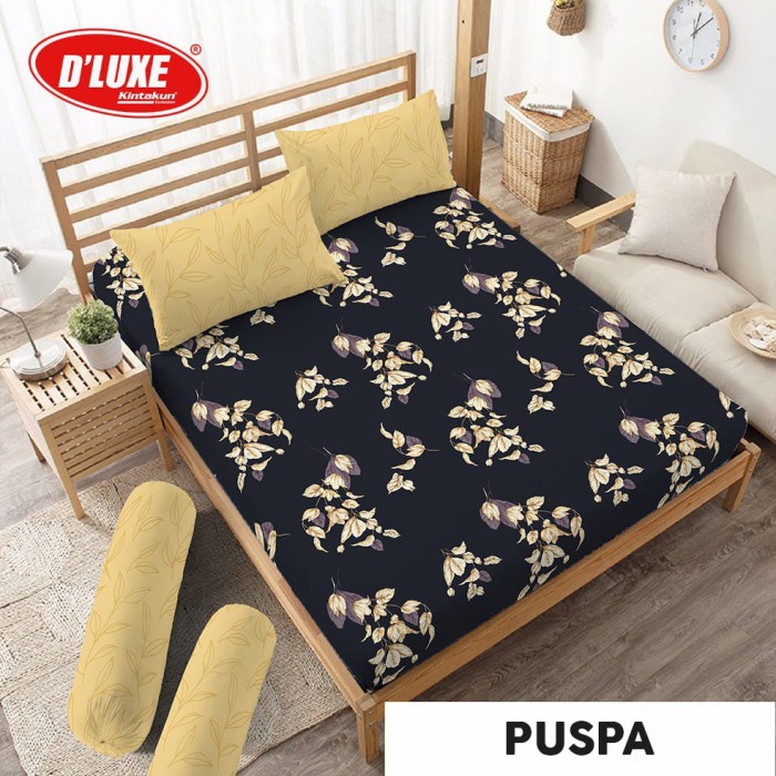 Sprei Extra King Kintakun Deluxe Puspa 200x200 cm - SPREI JUMBO {Property Off Liliy Grosir Sprei