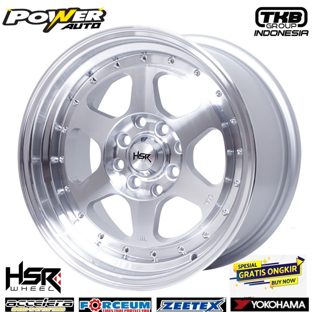 VELG RACING RING 15 CELONG BRIO VIOS CALYA HSR RUMOI R15 LEBAR 7/8 HOLE 4X100/114,3 SMFL