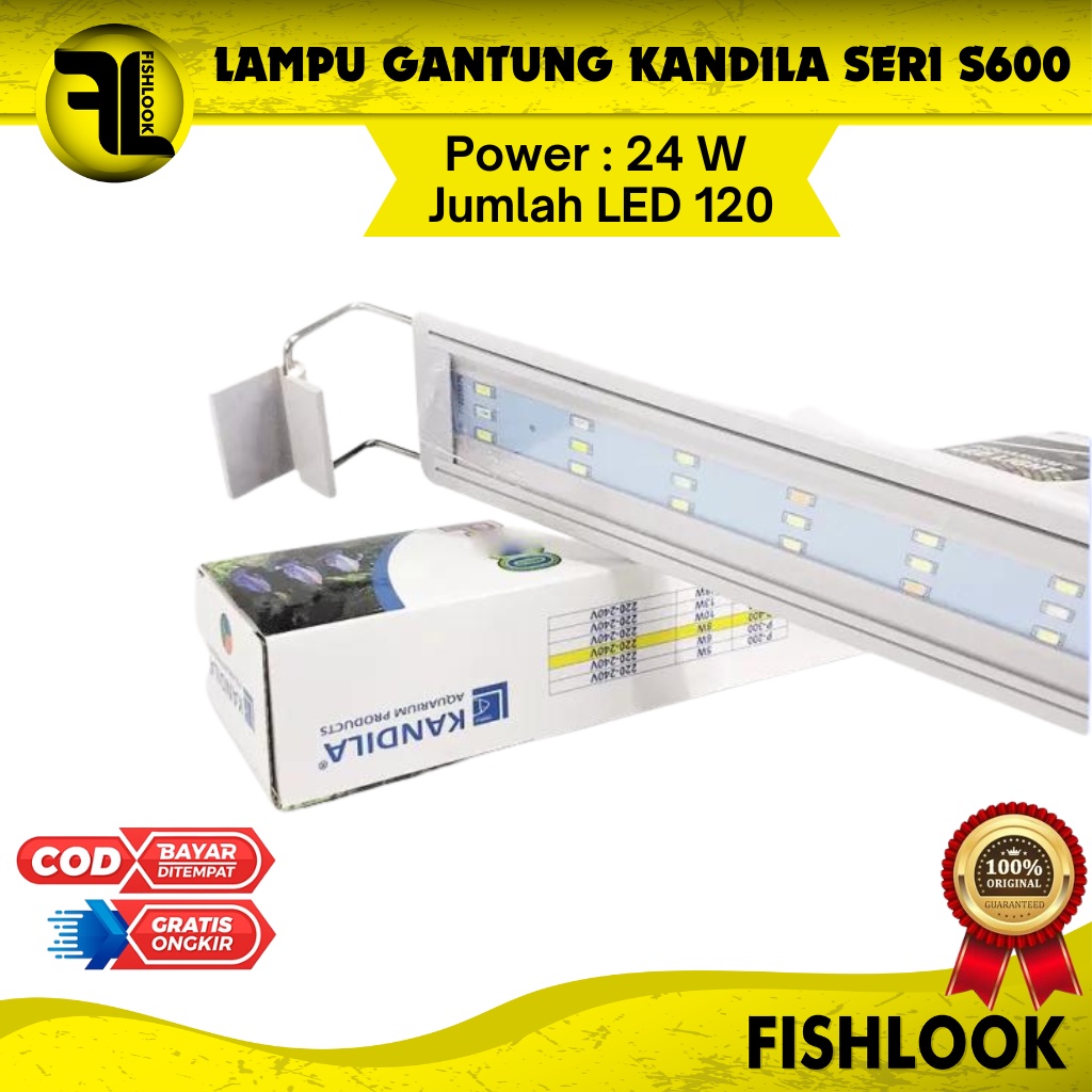 LAMPU KANDILA LED S600 S-600 24W AQUARIUM AQUASCAPE GANTUNG DEKORASI