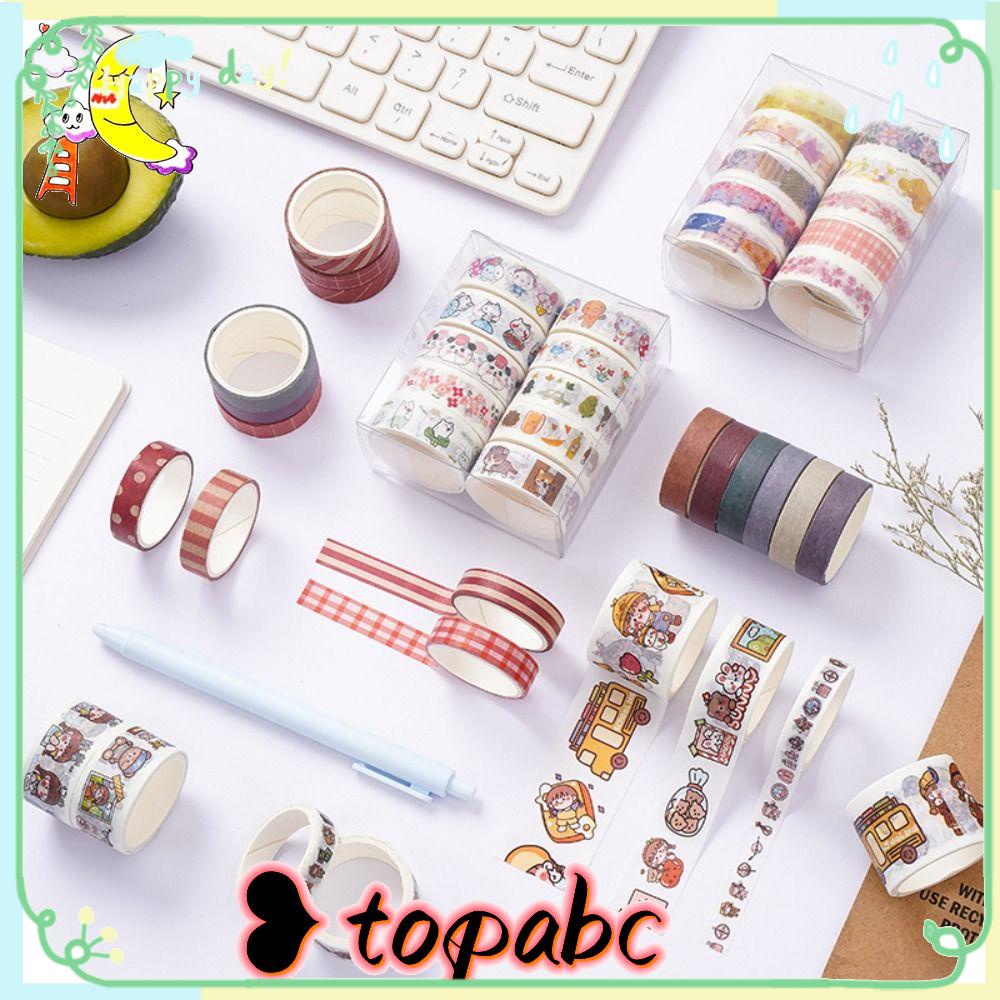 Top8 /10 /12Rolls/Set Washi Tape Baru Kualitas Tinggi Scrapbooking Gadis Hati Sedikit Segar Kreatif Alat Tulis DIY Bahan