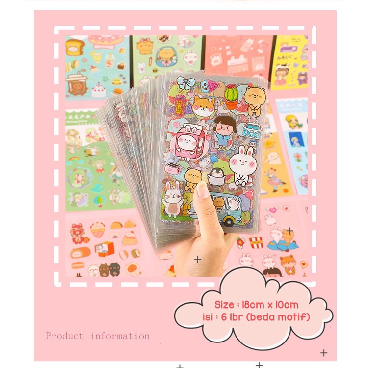 Stiker Sticker Setiker Wallsticker Walsetiker Wallstiker Mini Sticky Notes Note Message Japanese Korean Korea Lucu kartun girl finger Memo Label Mini Cute Pembatas Buku Books Diary Diari Anak Cewek Murah Bagus Lucu Mainan Tempelan HP @banyak