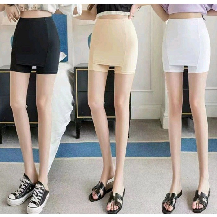 Double Layer Front Crotch Ice Silk Safety Short Beli 1 Gratis 4
