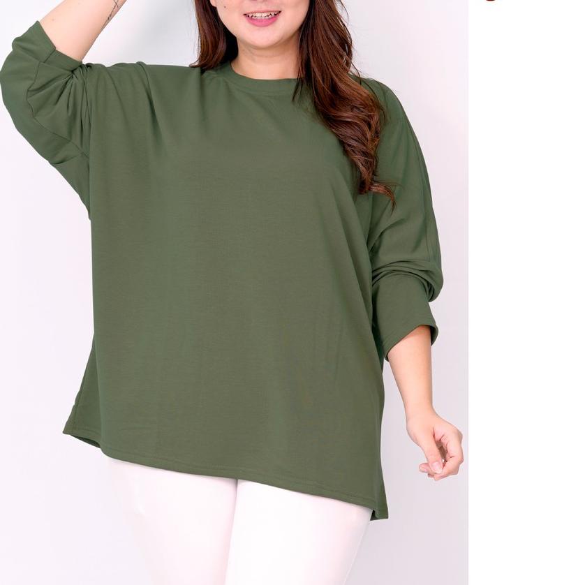 Quality Control✅Jumbo Size Kaos Wanita LD 140 - 160 Plus Size Blus Big Size Blouse Cewek 5XL ootd At