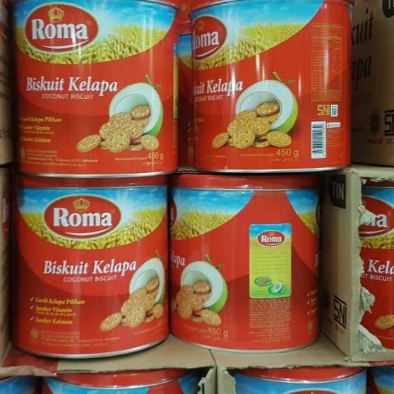 

SALE!!Roma Kelapa 450gr-Biskuit Kaleng-Coconut Biscuit-Cemilan Enak-Grosir-Murah|KD4