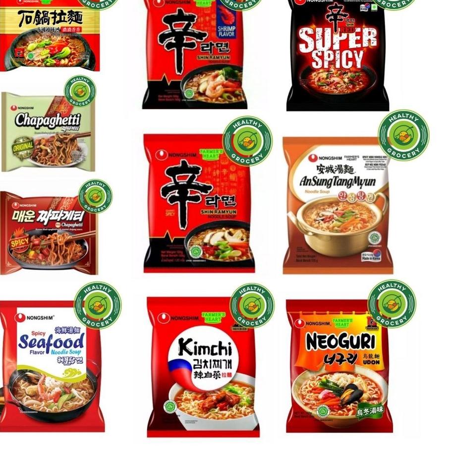 

♠ NONGSHIM Ramyun / Neoguri Udon / Spicy Mushroom / Shrimp / Chapaghetti / Kimchi / Clay Pot