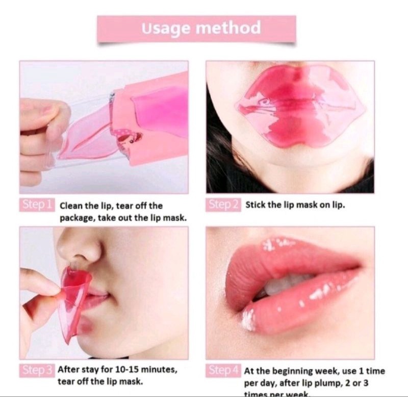 MASKER BIBIR COLLAGEN PELEMBAB BIBIR KERING PECAH PECAH LIP MASK MOISTURISING