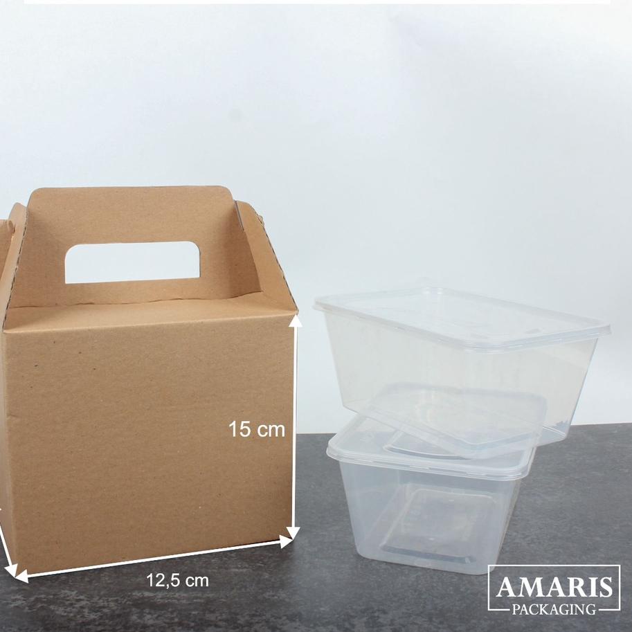 

Kirim LANGSUNG Kardus Die Cut Tas Jinjing Isi 2 Mika Thinwall 1000 ML Isi 10 Pcs DT-18 Amaris Packaging DFE^