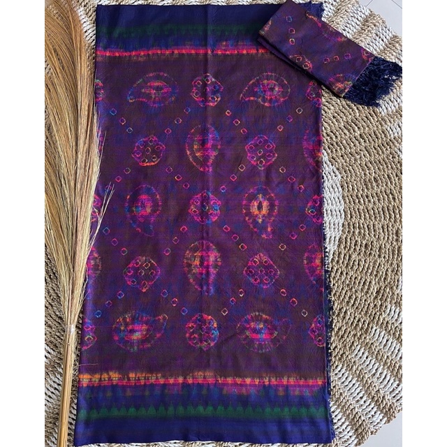 Sutra Jumputan Keong set Selendang