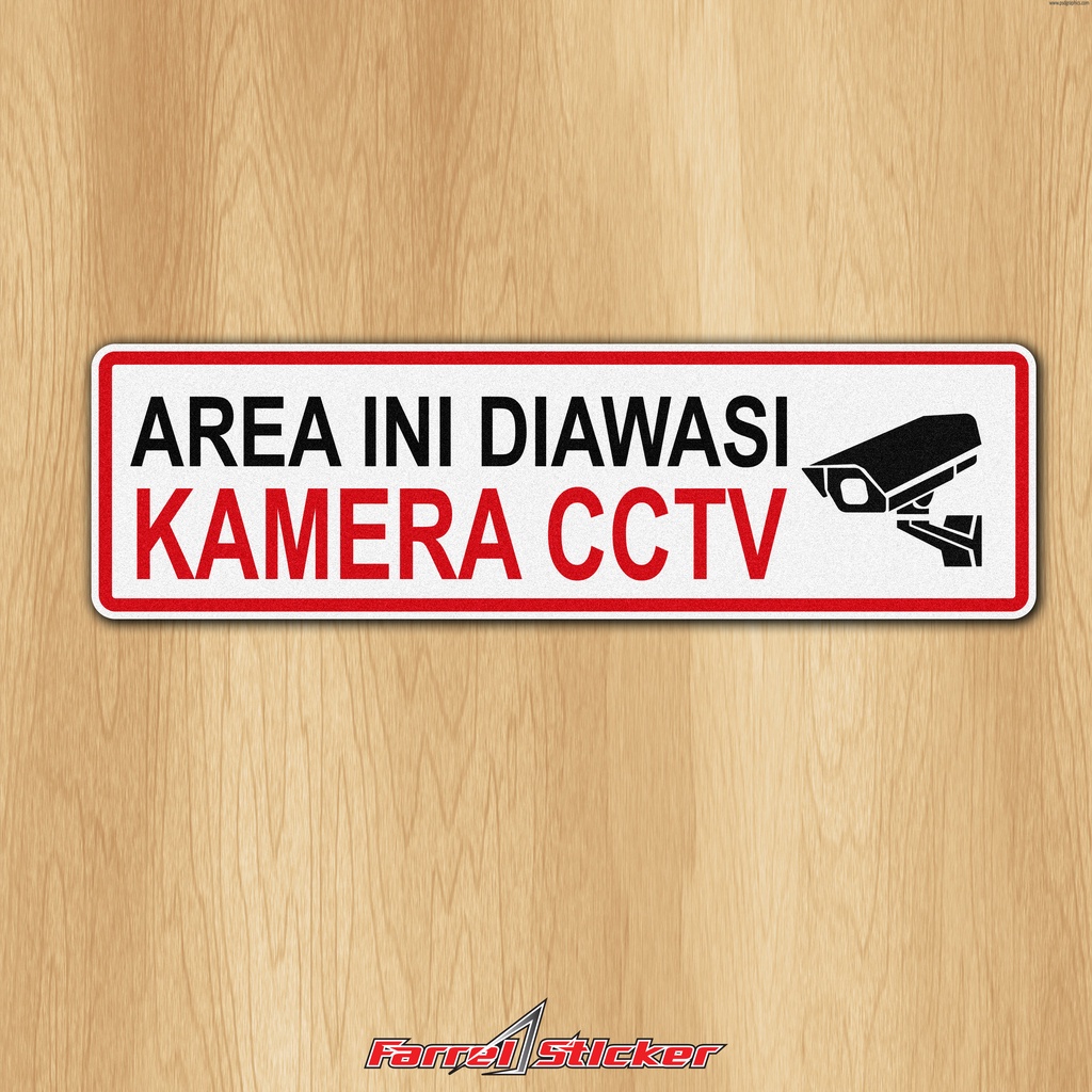 Stiker area Stiker kamera CCTV