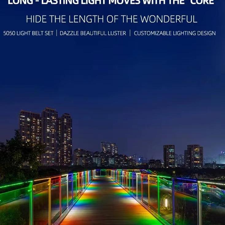 [TDP.10De22ν] MTE Lampu Led Strip RGB 10M  2835/5050 Warna Warni IP65  Waterproof 2 CABANG LENGKAP