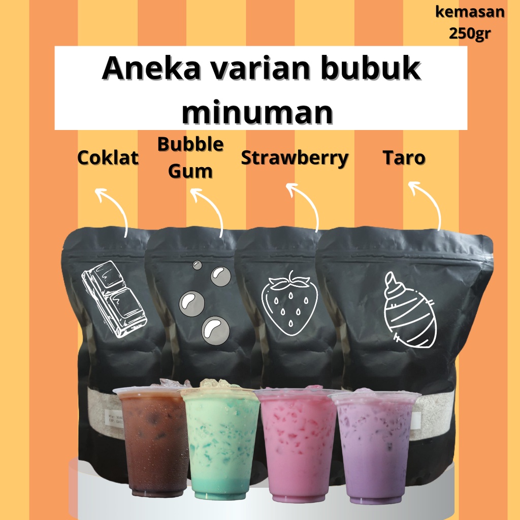 

Bubuk Minuman Aneka Rasa 250gr