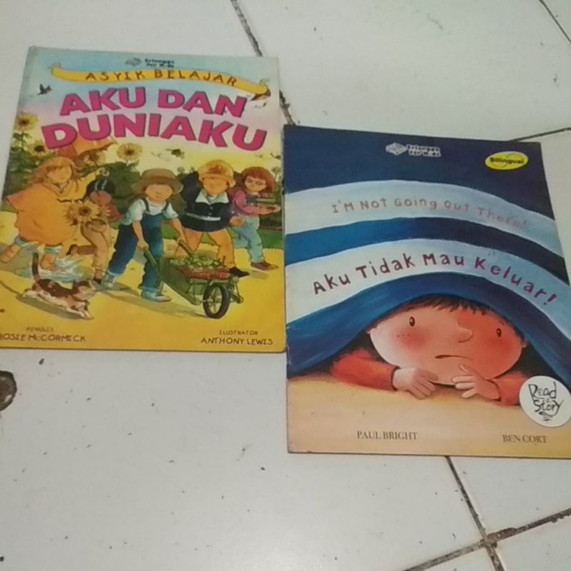 CABUTAN AKU TIDAK MAU KELUAR dan ASYIK BELAJAR AKU DAN DUNIAKU