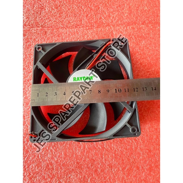 COOLING FAN EXHAUST RAYDEN KIPAS PENDINGIN DC 24V 12CM 24VOLT KABEL 2