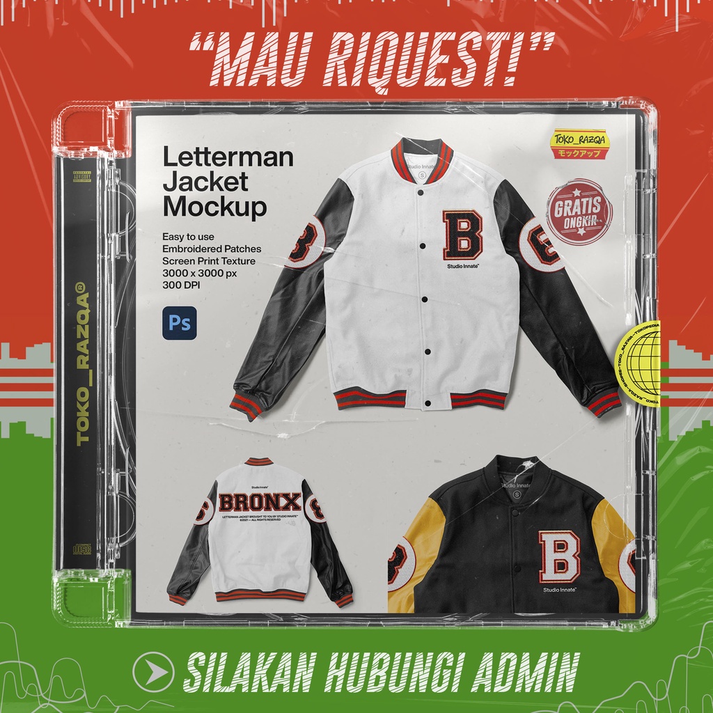 Letterman Jacket Mockup ◖Mockup◗