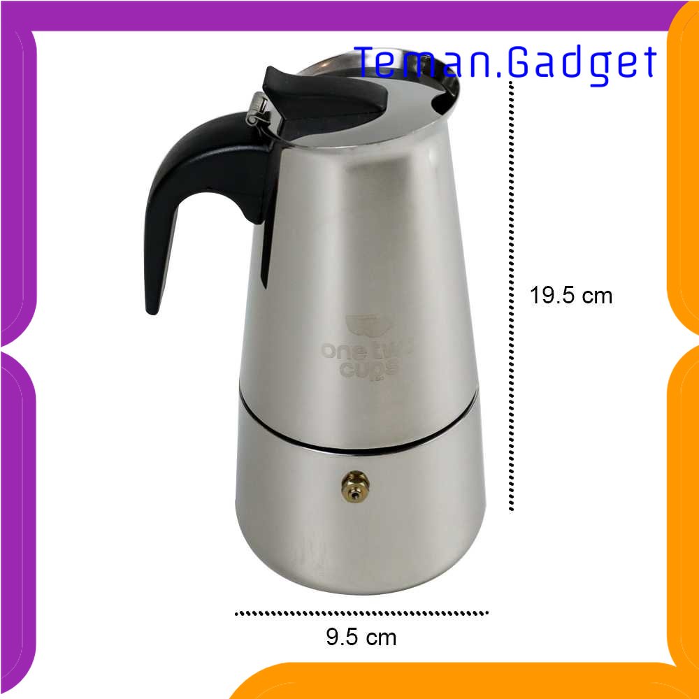 TG - DPR One Two Cups Espresso Coffee Maker Moka Pot Teko 300ml 6 Cup - Z20