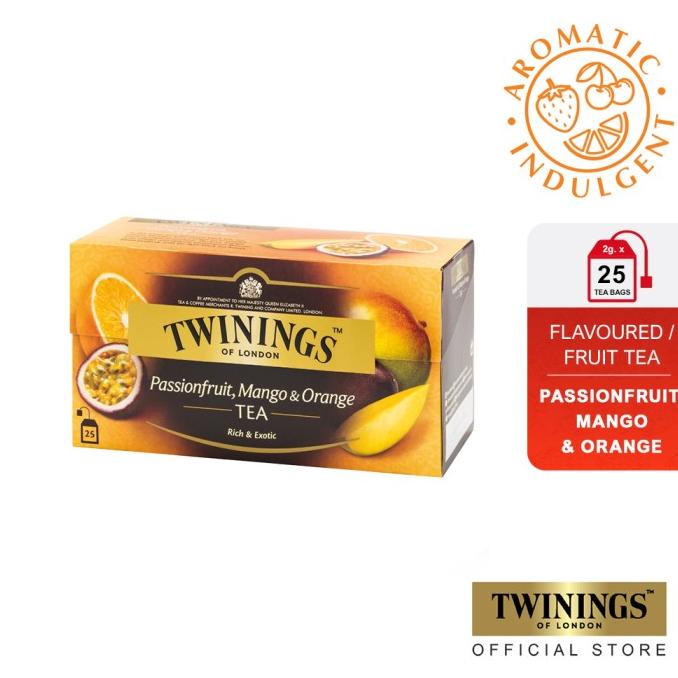 

Twinings Teh Hitam Celup Passion Fruit, Mango & Orange 25x2gr