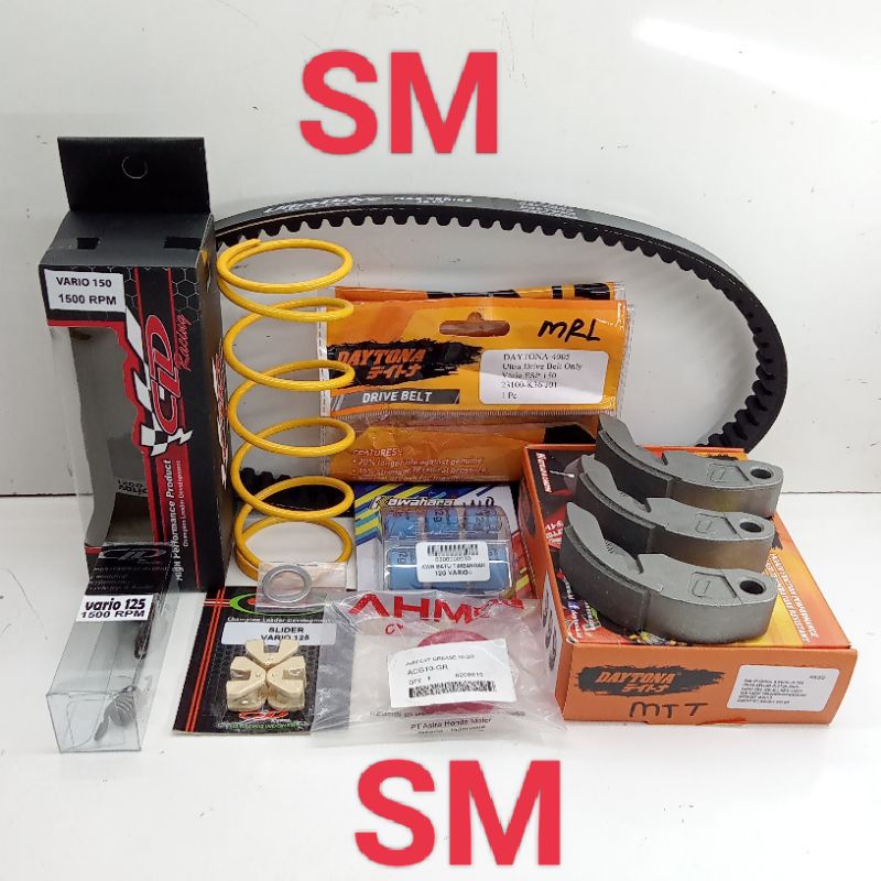 PAKET CVT UPGRADE KIRIAN DAYTONA NEW&OLD VARIO 125, VARIO 150, PCX.