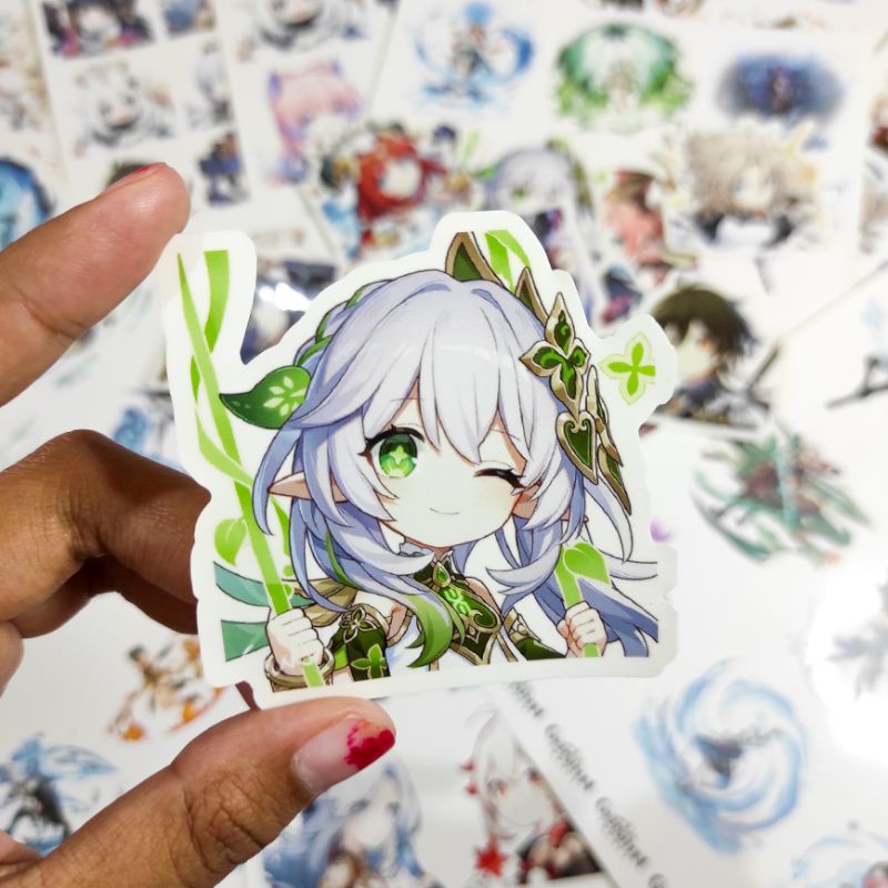 

sticker genshin impact - 12 pcs glossy anti air