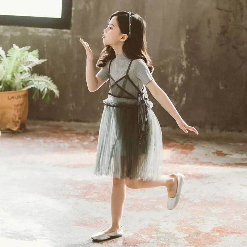 [ COD ] Ramadhan promo 3.3  Dress Anak Perempuan 10 Tahun Baju Anak Perempuan Dress Korea Anak