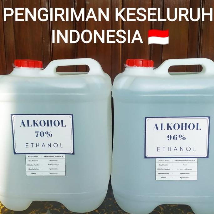 alkohol 96% 20 liter / ethanol teknis / alkohol 20 liter / Disinfektan