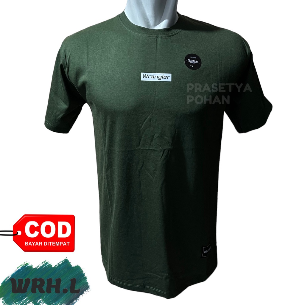 Men's T Shirts Cotton Combed - Kaos Pria Berbahan Katun GREEN