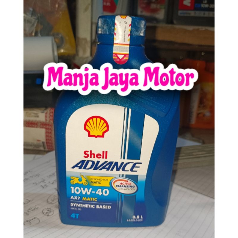 oli shell Ax7 matic 10W-40  ( 800ml ) for matic beat / vario / mio / spacy / scoopy / fino dll