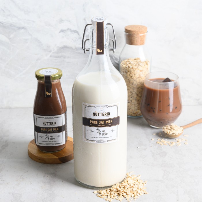 

[NEW] Pure Oat Milk 1liter - Nutteria Susu Oat - Botol Plastik, Signature Plain