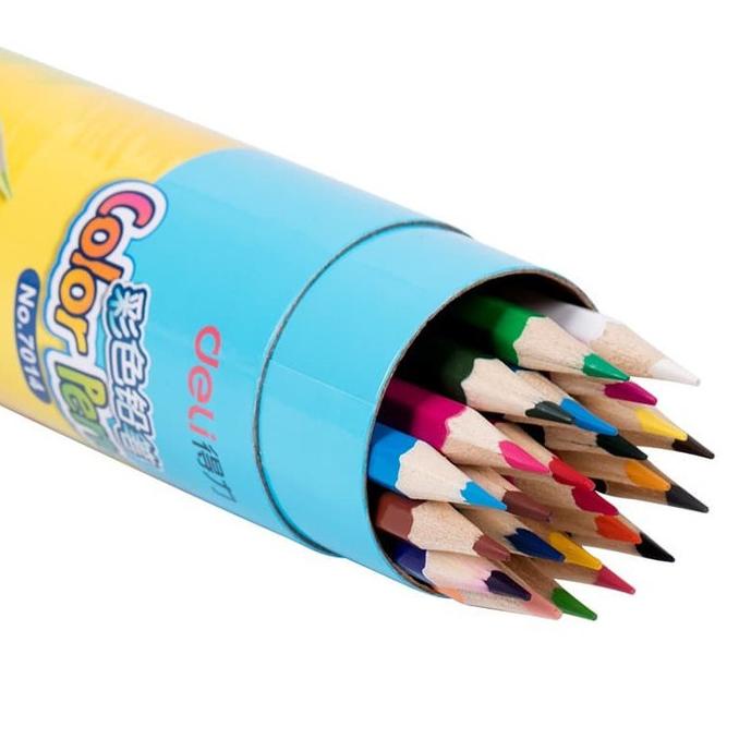 

Terlaris Pensil Warna Deli Youku 24 Warna Free Serutan - 7014 .,