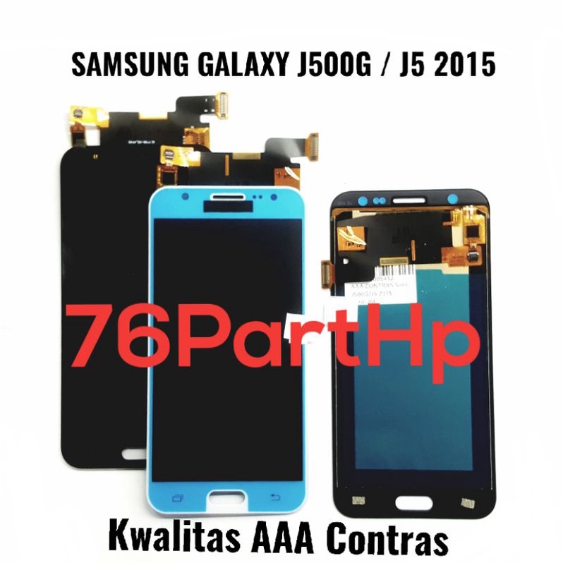 lcd Touchscreen Fullset kwalitas AA kontras Samsung Galaxy J500G - J5 2015