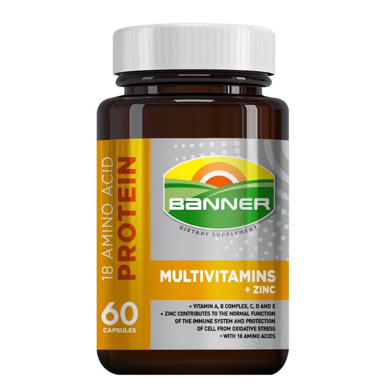 BANNER PLUS GOLD NEW FORMULA  isi 60  kapsul- multivitamin dan mineral ayam