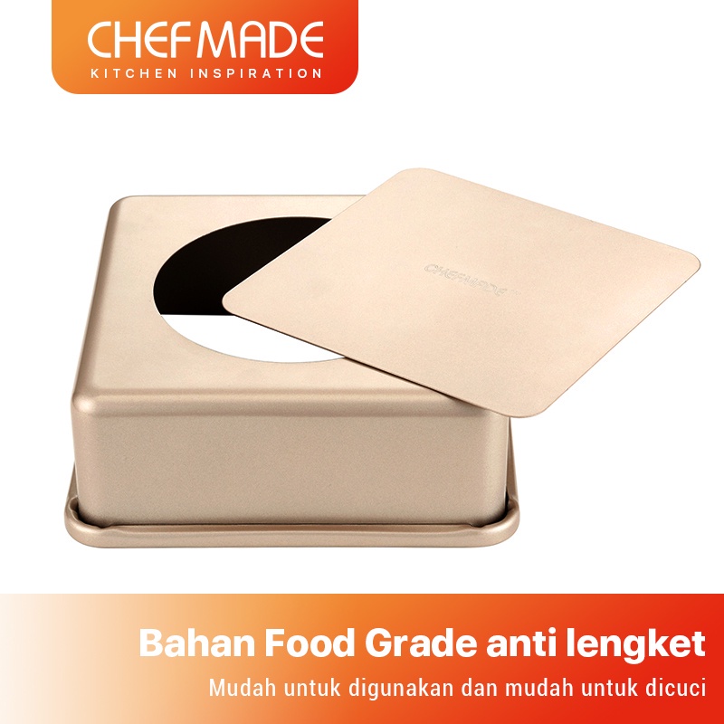 Chefmade Loyang Kue Kotak Bongpas Loose Bottom Square Pan
