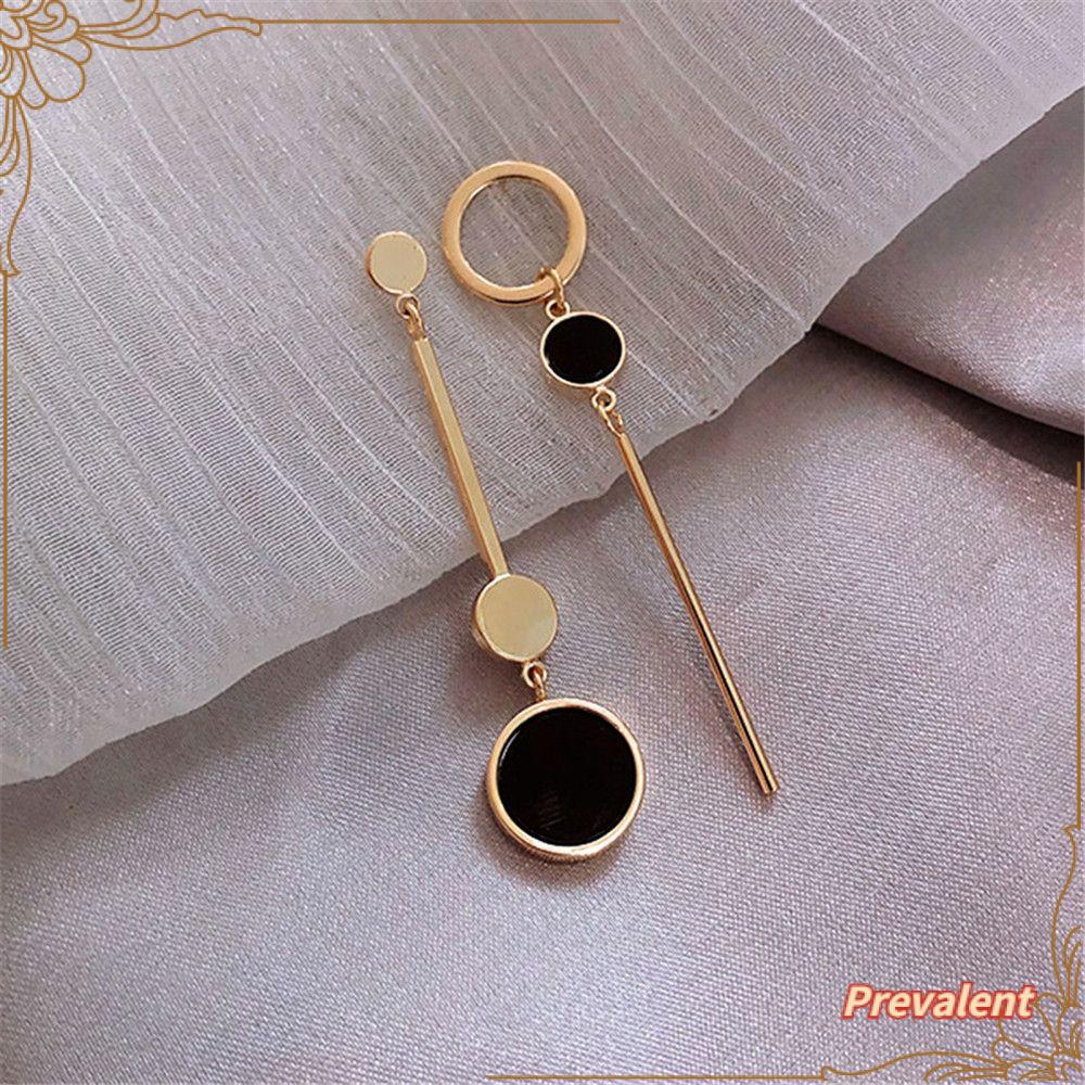 Preva Asimetris Eardrop Kepribadian Kepribadian Fashion Anting Niche Korea