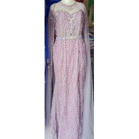 gaun pengantin warna lilac