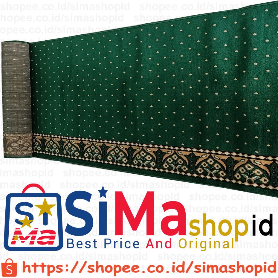 Karpet Sajadah Masjid Mushola Roll Medinah Medenna Madeena Mdgra 1.05m X 5.7m Sejadah