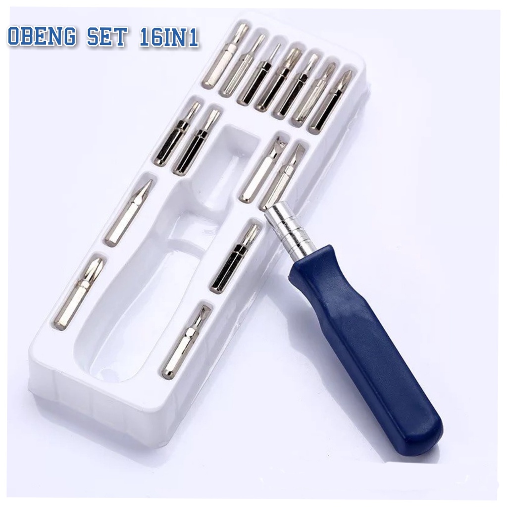 Obeng set 16 in 1- obeng mini/multifungsi all 16in1/ tools obeng