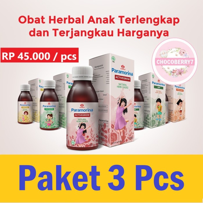 Paramorina Madu Herbal Anak Vitabumin Paramorina Paket 3 PCS