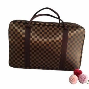 Tas Travel Jumbo Mono Kotak Coklat Koper Baju