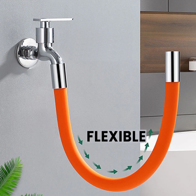 Selang Kran / Sambungan Keran Air Angsa Wastafel Flexible Bisa Berputar 360 Derajat Faucet Extension Extended Fleksibel Acc Plus